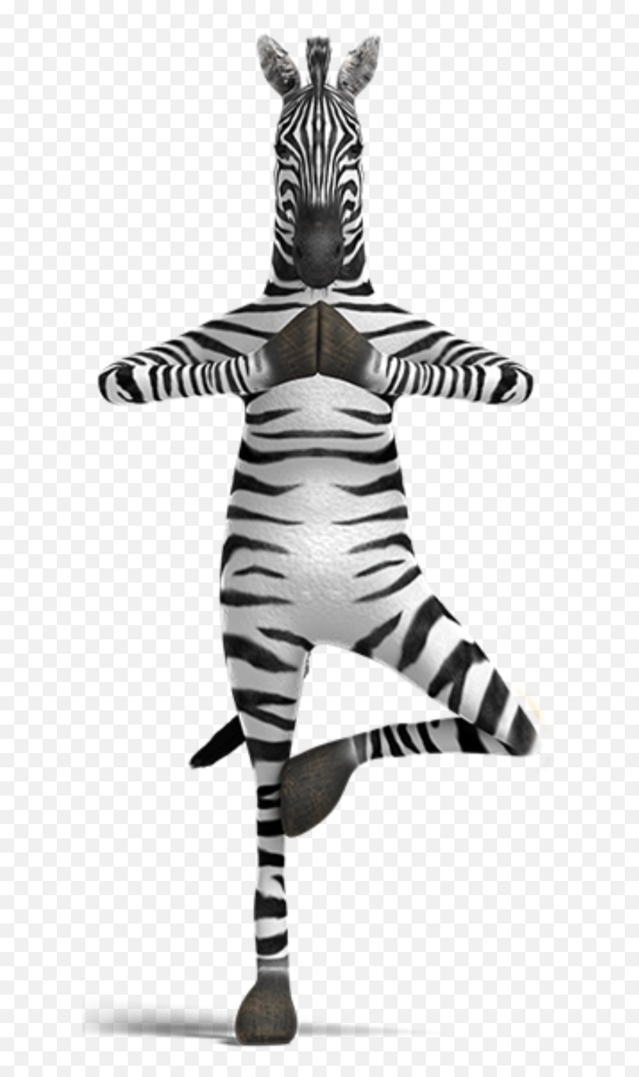 Namaste Zebra Yoga Sticker - Zebra Pen Zen Emoji,Zebra Emoji