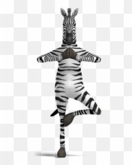 Namaste Zebra Yoga Sticker - Zebra Pen Zen Emoji,Zebra Emoji
