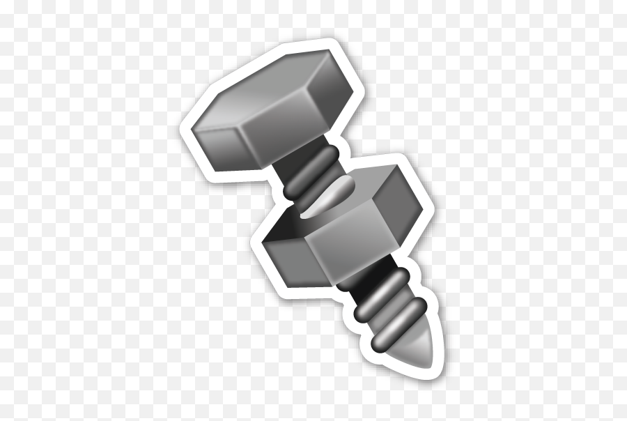 Nut And Bolt - Tuerca Emoji Png,Lightning Bolt Emoji