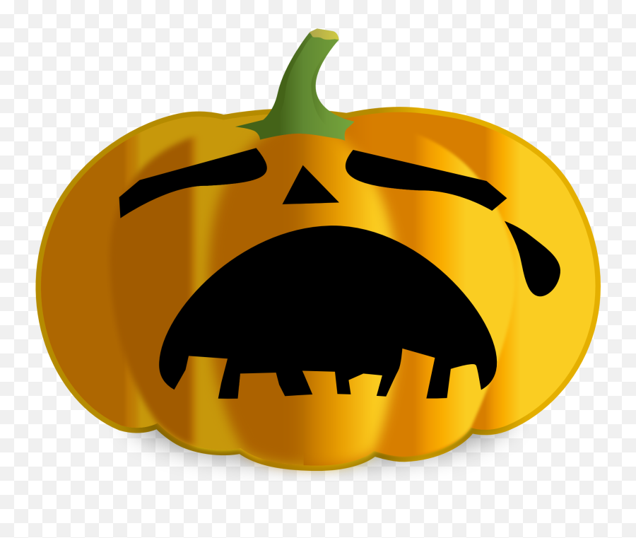 Crying Face Pumpkin Png U0026 Free Crying Face Pumpkinpng - Sad Jack O Lantern Face Emoji,Jack O Lantern Emoji