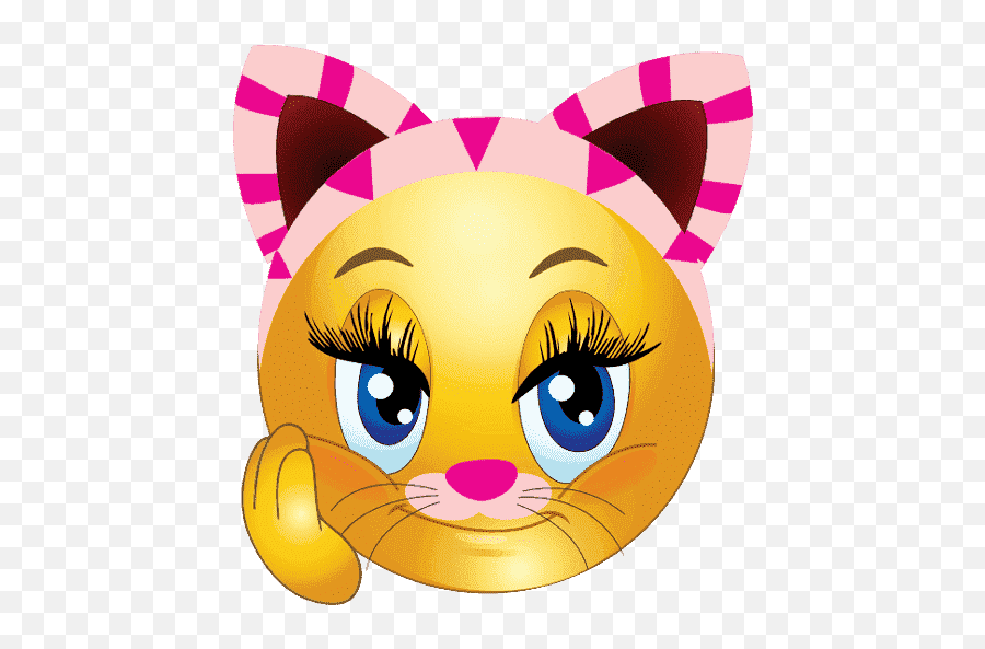 Party Hard Emoji Png Free Download Png Mart - Cat Smiley Face Emoji,Cat Emoji Png