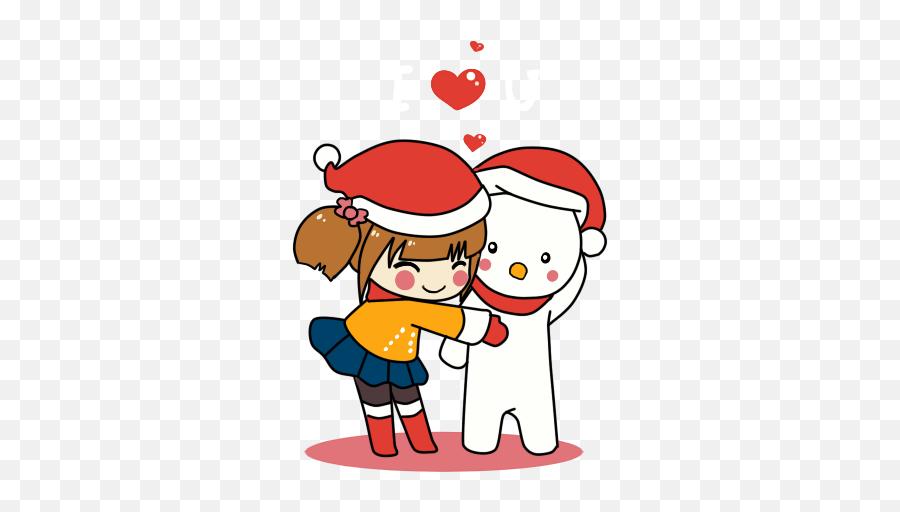 Line Sticker Untuk Natal - Interaction Emoji,Boneka Emoticon Line