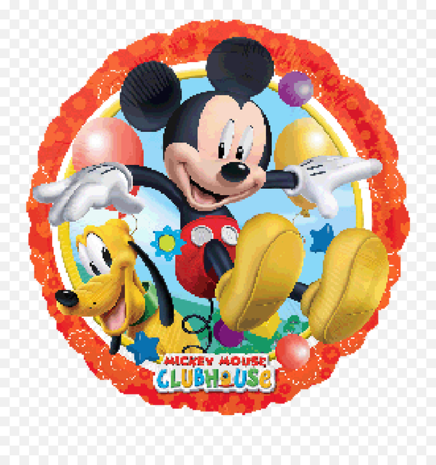 Mickey Mouse Pluto Foil Round Balloon - Mickey Mouse Clubhouse Emoji,House Balloons Emoji