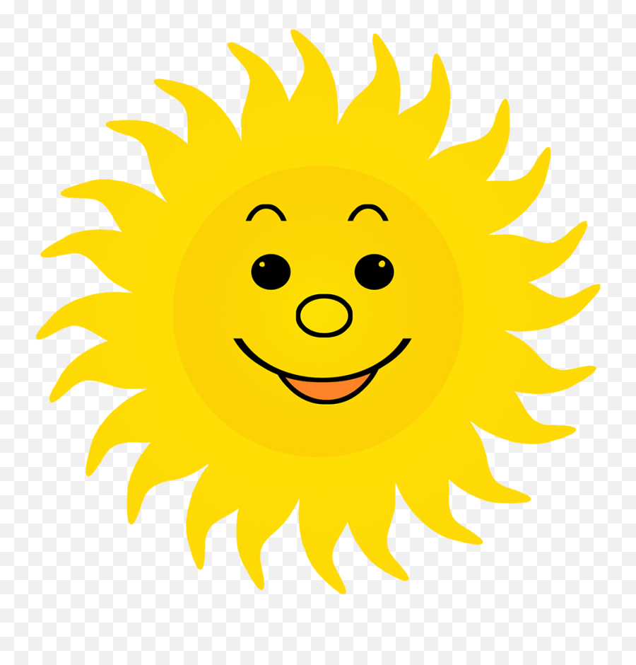 Sun Clipart - Cartoon Sun Clipart Png Emoji,Waving Sun Emoticon