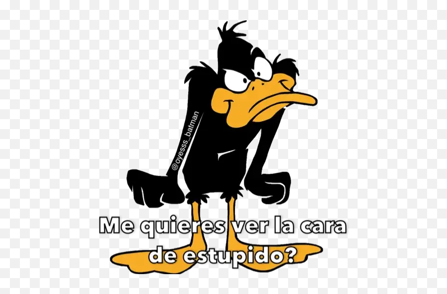 Cartoons U0026 Nickelodeon Sticker För Whatsapp - Daffy Duck Cartoon Emoji,Cara De Pervertido Emoticon