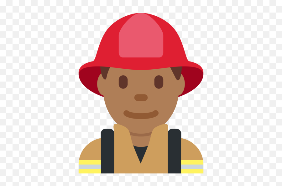 U200d Man Firefighter Medium - Dark Skin Tone Emoji Firefighter Emoji,Imagena De Emojis