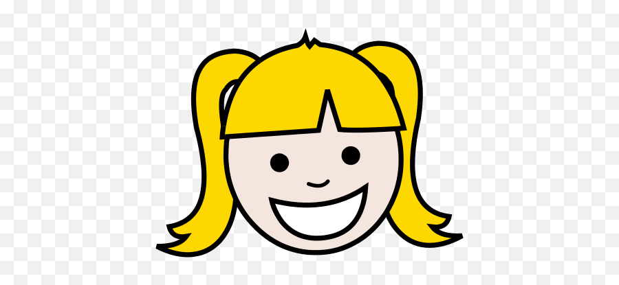 Little Girl In Arasaac Global Symbols - Pictograma Partes De La Cara Emoji,French Girl Emoticon