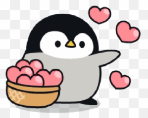 Pinguino Tierno Bonito Lindo Love - Love Penguin Tenor Gif Emoji,Emojis De Pinguinos Utilizables