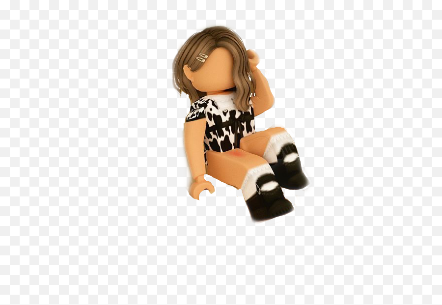 Roblox Cute Aesthetic Sticker By Quit - Roblox Girl Sitting Png Emoji,Roblox Emoji List
