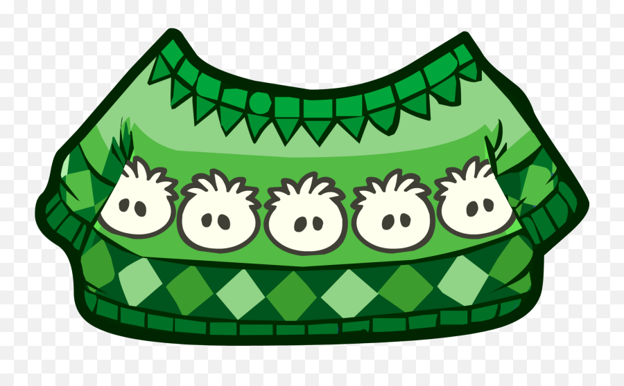 Holiday Puffle Story Club Penguin Wiki Fandom - Sueter De Club Penguin Emoji,Emojis Navidenos