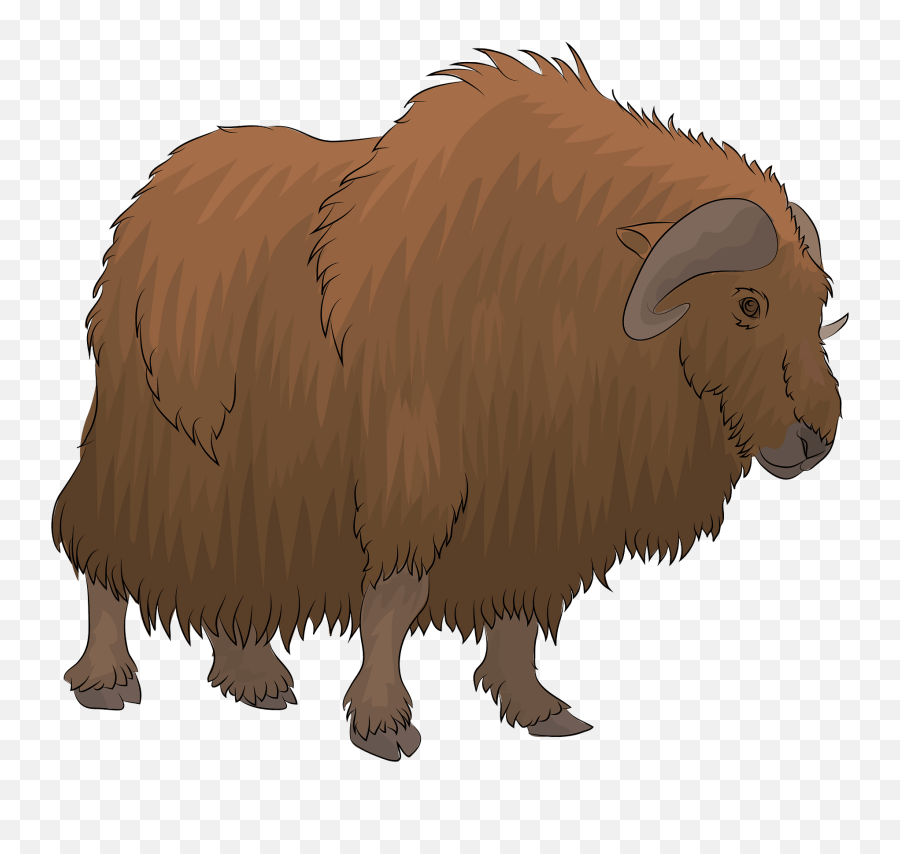 Musk Ox Clipart - Muskox Emoji,Bison Emoji