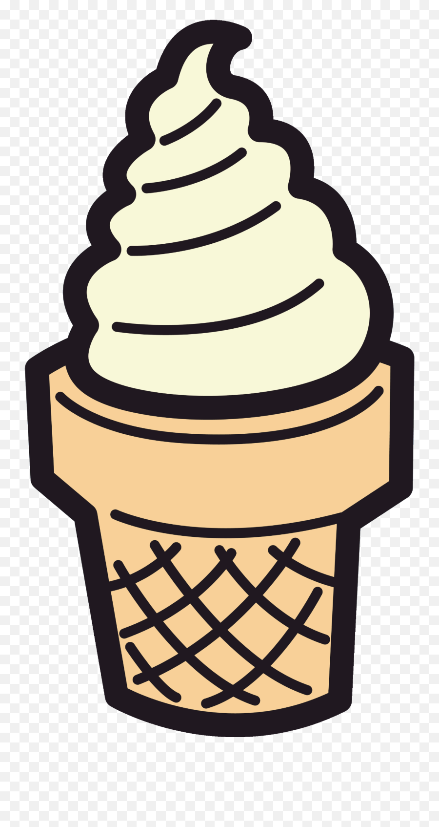 Ice Cream Icecream Cone Sticker Sticker - Cartoonish Ice Cream Cones Emoji,Ice Cream Emoji Changing Pillow