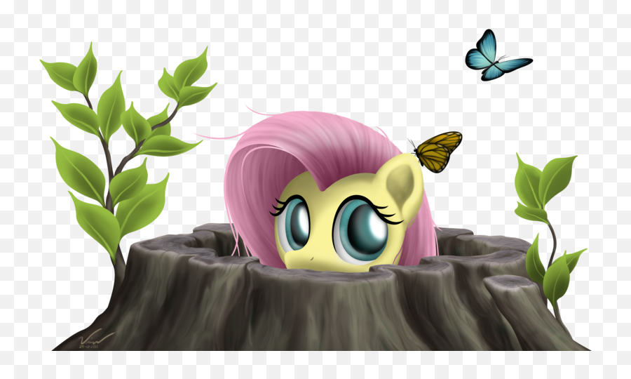 Symbianl - Fluttershy Tree Emoji,Hiding Emotions Art