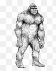 Handdrawn Bigfoot Sasquatch Sticker - Ugly Emoji,Sasquatch Emoji