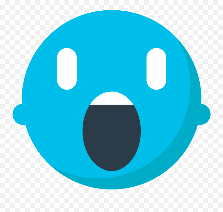 Face Screaming In Fear Emoji Clipart - Dot,Scream Face Emoji