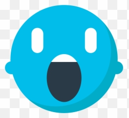 Face Screaming In Fear Emoji Clipart - Dot,Scream Face Emoji