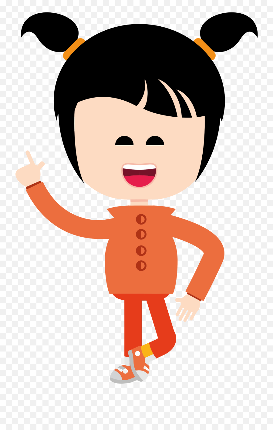 Jpg Transparent Download Cute Big Image Png - Clip Art Asian Asian Girl Clipart Emoji,Asian Emoticons Little Girl