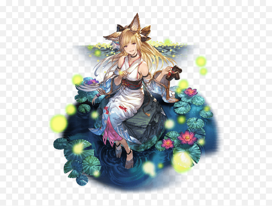 Character Art Cute Anime Character Character Design - Yuisis Yukata Emoji,Yggdrasil Granblue Fantasy Emoji