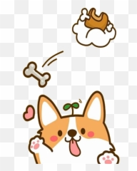 Cute Corgi Dog Loves Food T - Cute Corgi Drawing Emoji,How Does People Get Those Cute Emojis Loke The Puppy