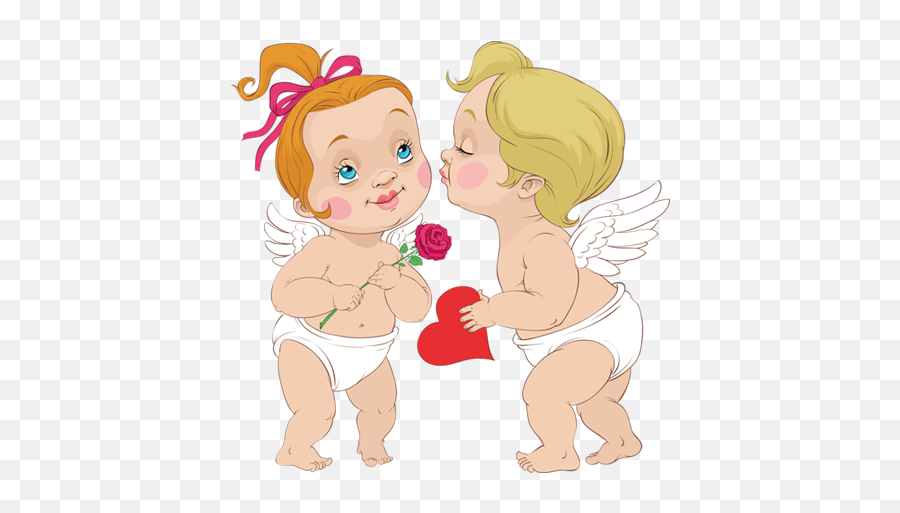 Valentines Day Cupid Clip Art - Clip Art Library Love Emoji,Putto Emoticon