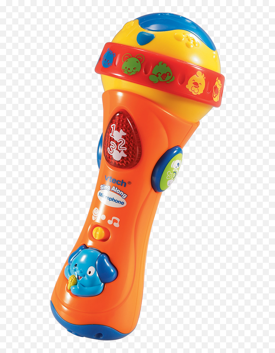 Vtech Sing - Along Microphone Musical Toys Vtech Sing Along Microphone Emoji,Musical Emoticon Toy