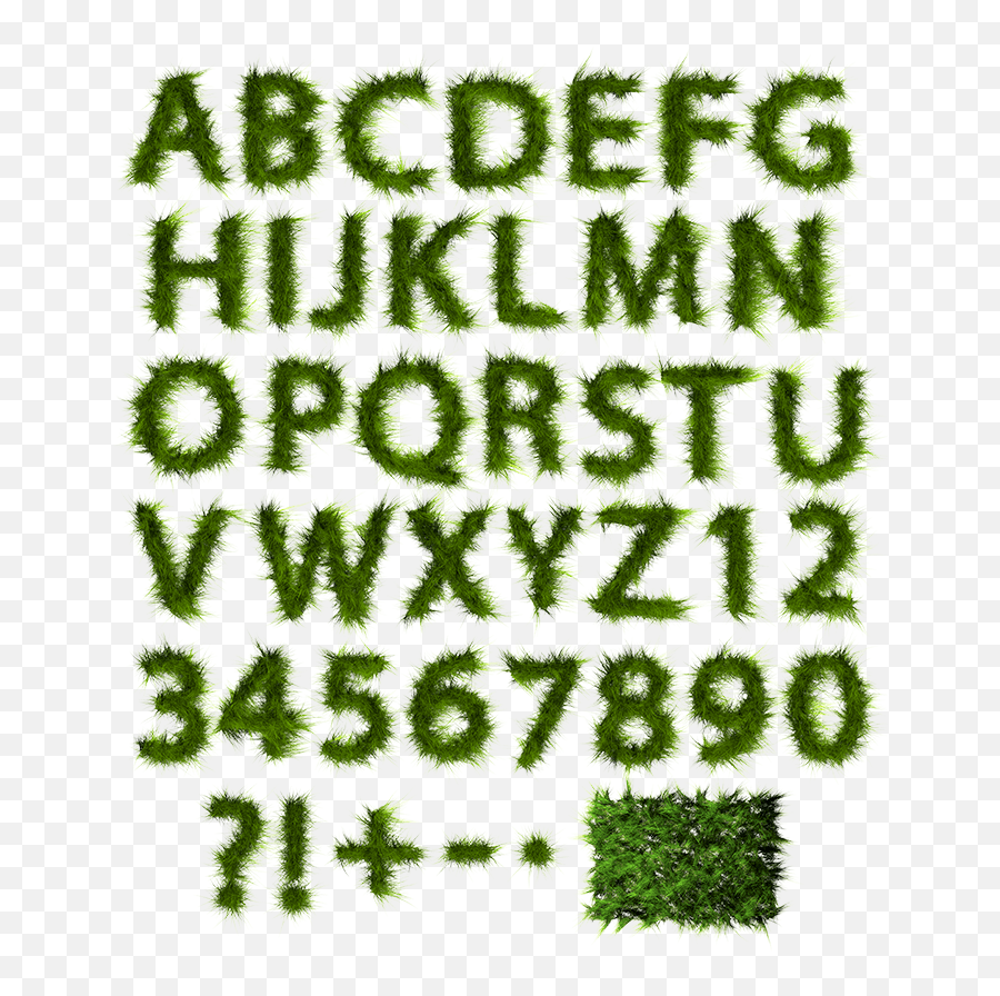 Grass Font Emotional Green Typeface Emoji,Emotions Through Typeface