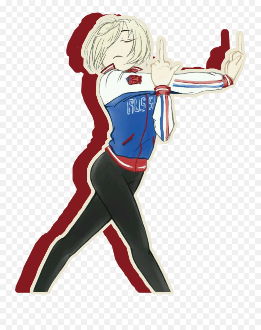 Yurio Yurionice Sticker By Toast Theythem - For Women Emoji,Stretching Emoji