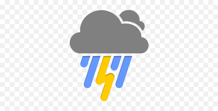 Download Hd Thunderstorm Png File - Weather Symbols For Emoji,Weather Emojis Images