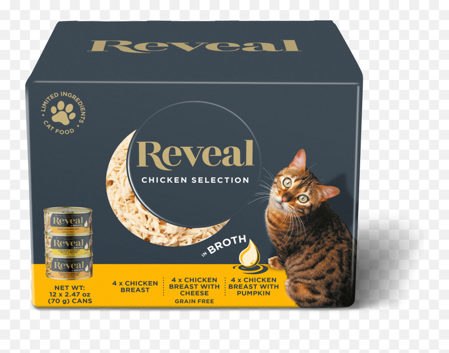 Chicken Variety Pack Grain Free Canned Cat Food Reveal Emoji,Cat Treat Emoji