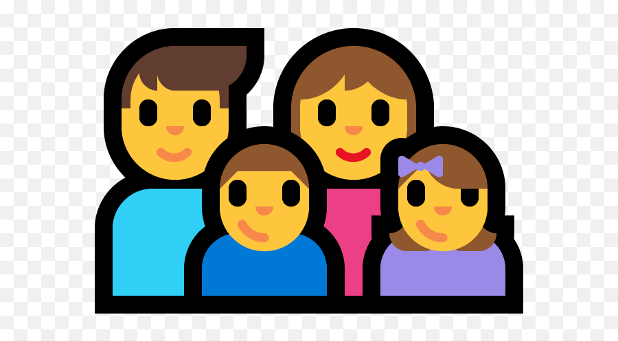 Family Of 4 Emoji - 624x416 Png Clipart Download Family Emoji Transparent Png,Bush Emoji