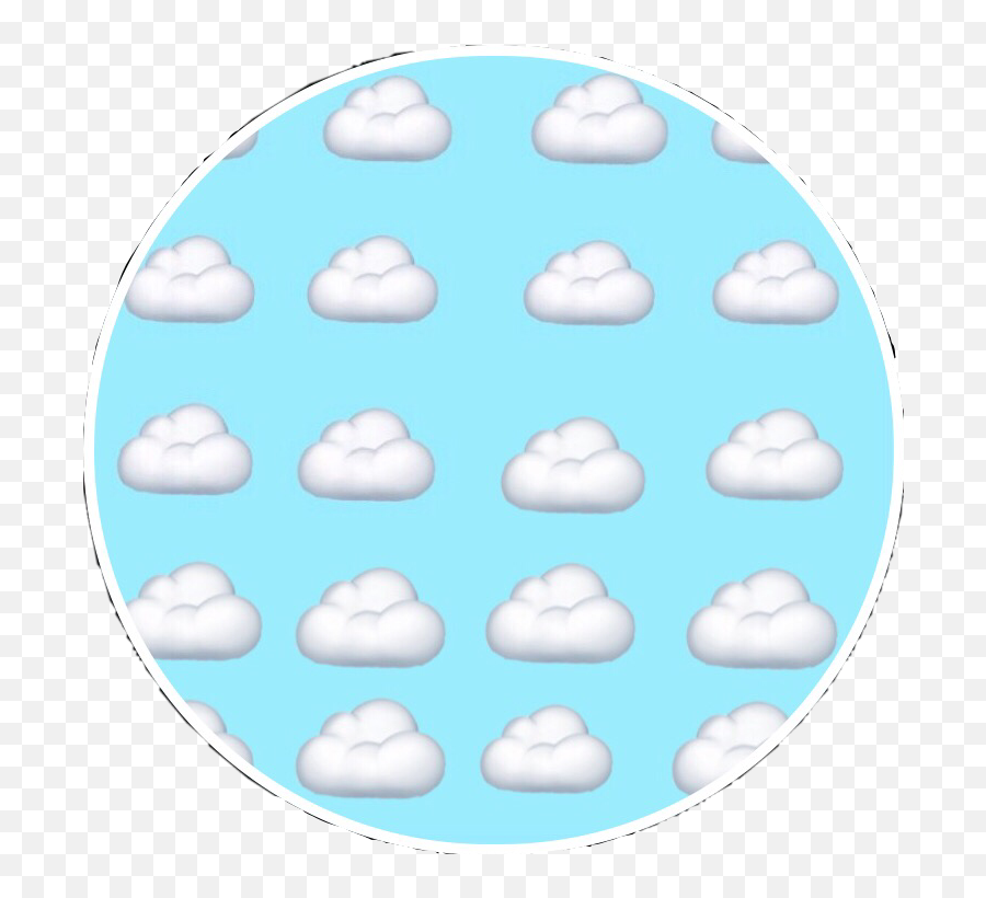 Clouds Circle Emoji Cloudemoji Sticker - Soft,Cloud 9 Emoji
