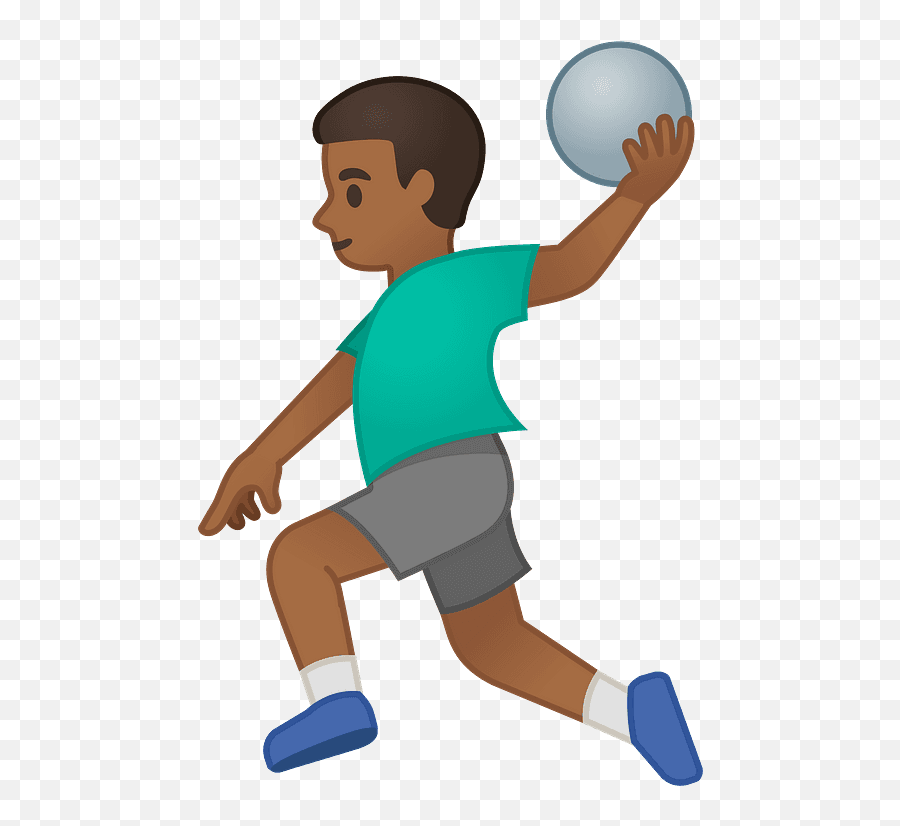 Man Playing Handball Emoji Clipart - Handball,Playing Emoji