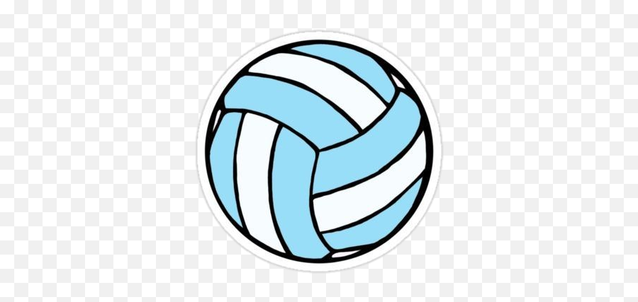 Volleyball Ball Beachvolley Sticker - Volleyball Redbubble Stickers Emoji,Water Polo Ball Emoji
