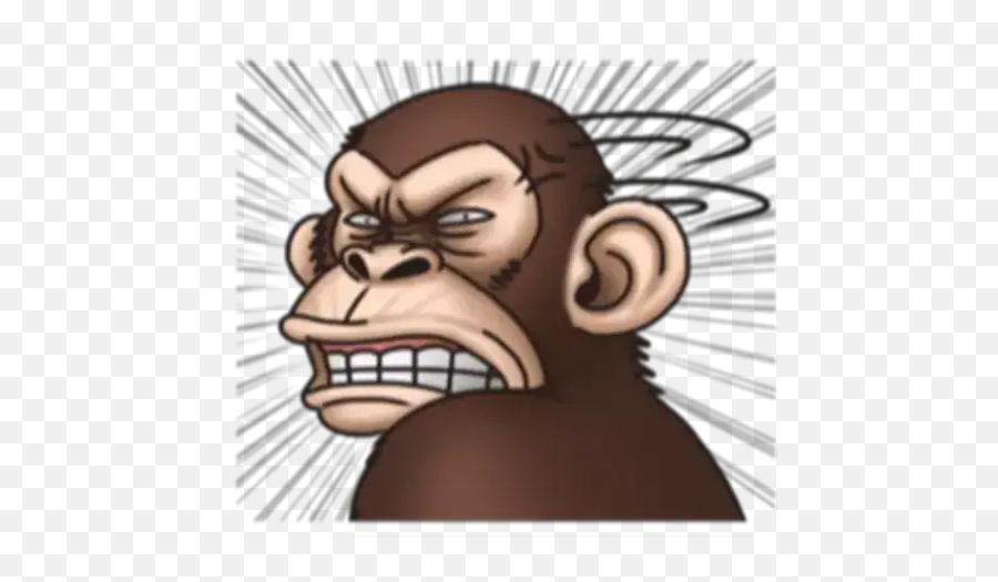 Macaco Louco 1 Figurinhas Para Whatsapp - Ugly Emoji,Emoticons Do Macaquinho Do Whatsapp