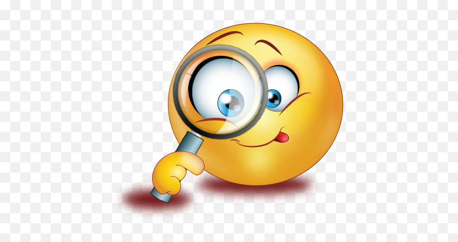 Inspector Magnifying Glass Emoji - Cartoon Magnifying Glass Emoji,Emoticons And Symbols To Copy And Paste
