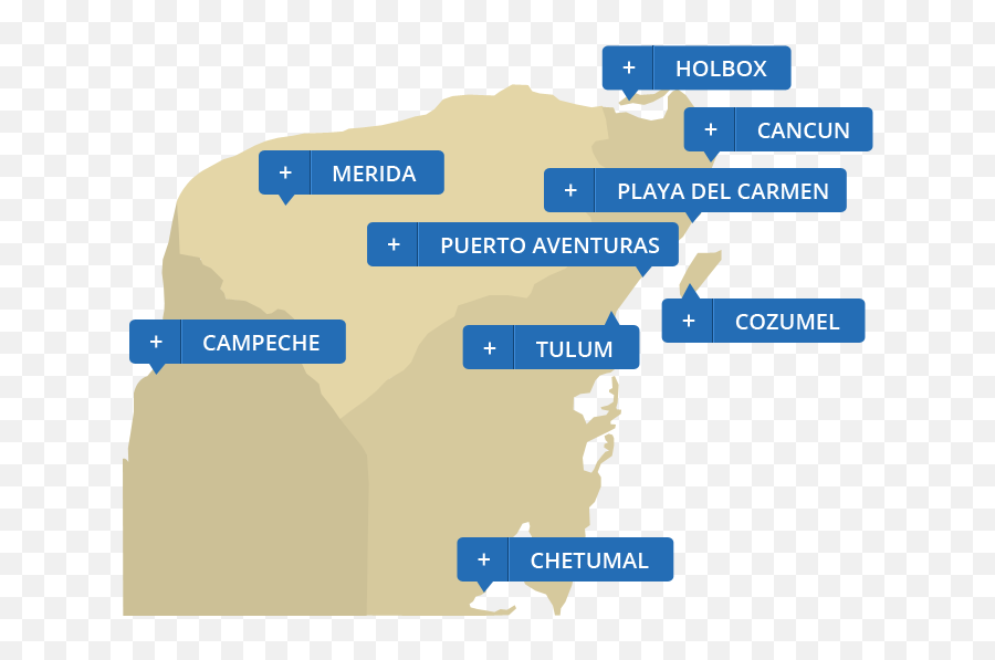 Riviera Maya Travel Info Hotels Tours - Bacalar To Cancun Emoji,Emotions Beach Resort Map
