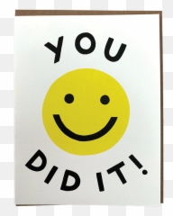 You Did - Happy Emoji,Mini Emoticon Stamps