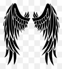 Black Angel Dark Evil Sticker By A - Esthetic Angel Wings Silhouette Emoji,Dark Evil Emojis