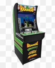 Rampage Arcade Machine Arcade1up 4ft - Walmartcom Rampage Arcade1up Emoji,Game To See How Fast You Can Text Emoticons Slot Machine