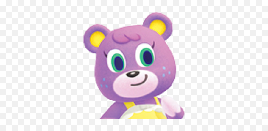 Megan - Purple Bear Animal Crossing Name Emoji,Animal Crossing Flowery Emotion