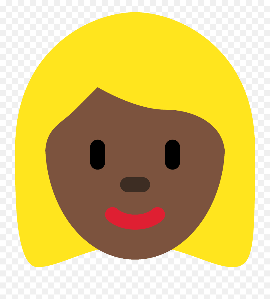 Dark Skin Tone Blond Hair - Blond Emoji,Asian Emoji