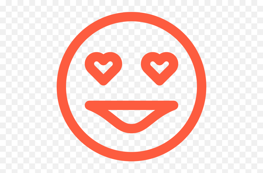 Affection Amour Emoji Emotion Face Love Reaction Social Icon - Happy,Emoji Invitations Printable Free