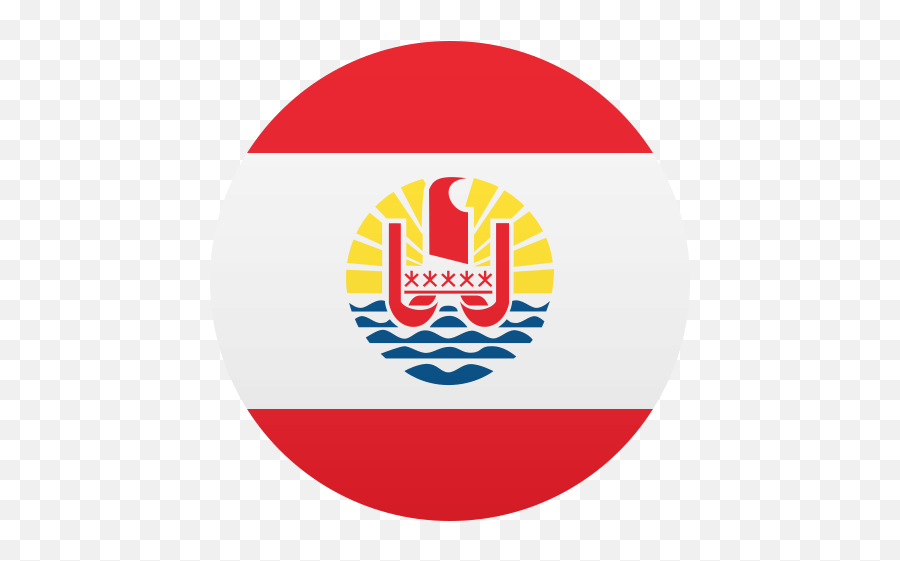 French Polynesia - French Polynesia Flag Round Emoji,Emojis In French