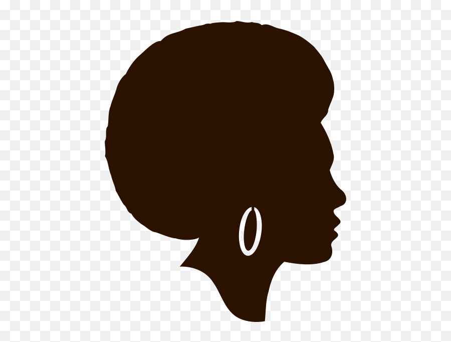 Afro Woman Head Silhouette Free Svg File - Svgheartcom Free Black Face Silhouette Emoji,Girl Emoji Head