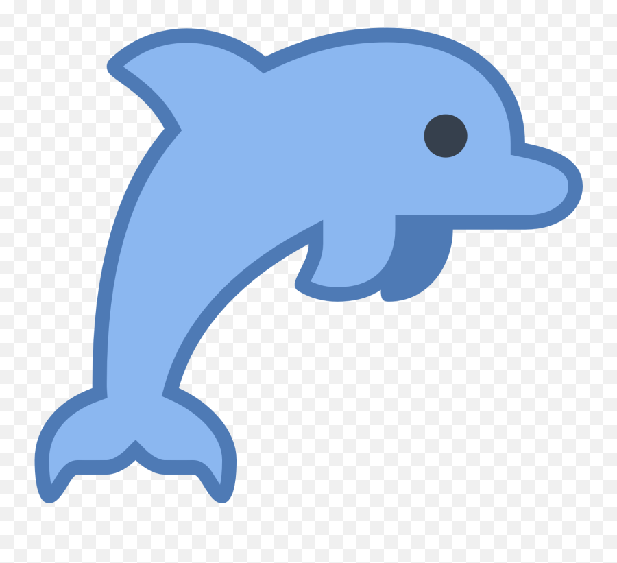 Blue Dolphin Icon Png Transparent - Mark Emoji,Type Dolphin Emoji On Fb