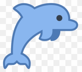 Blue Dolphin Icon Png Transparent - Mark Emoji,Type Dolphin Emoji On Fb
