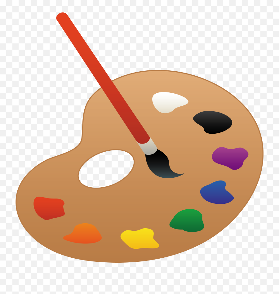 Color - Paint Pallet Clipart Emoji,Paint Palette Emoji
