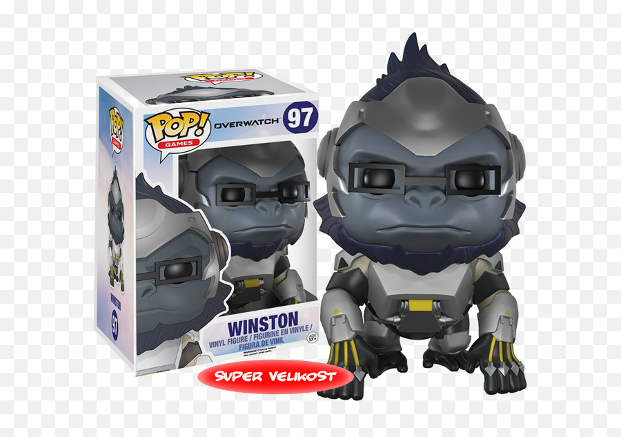 Overwatch Winston Pop Figure Png Image - Overwatch Funko Pop Emoji,Winston Overwatch Emoticon