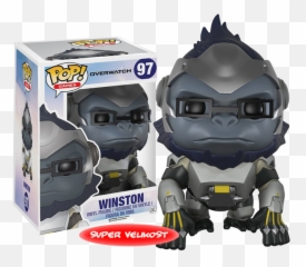 Overwatch Winston Pop Figure Png Image - Overwatch Funko Pop Emoji,Winston Overwatch Emoticon