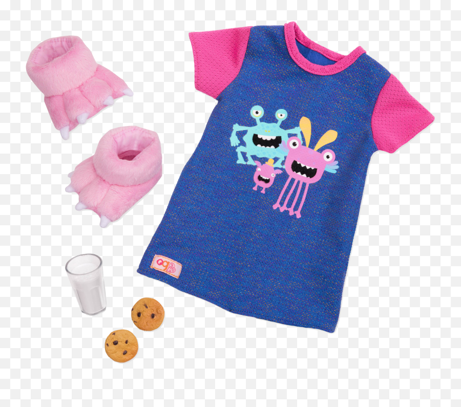 Snuggle Monster - Our Generation Doll Pajamas Emoji,Emoji Doll Outfit